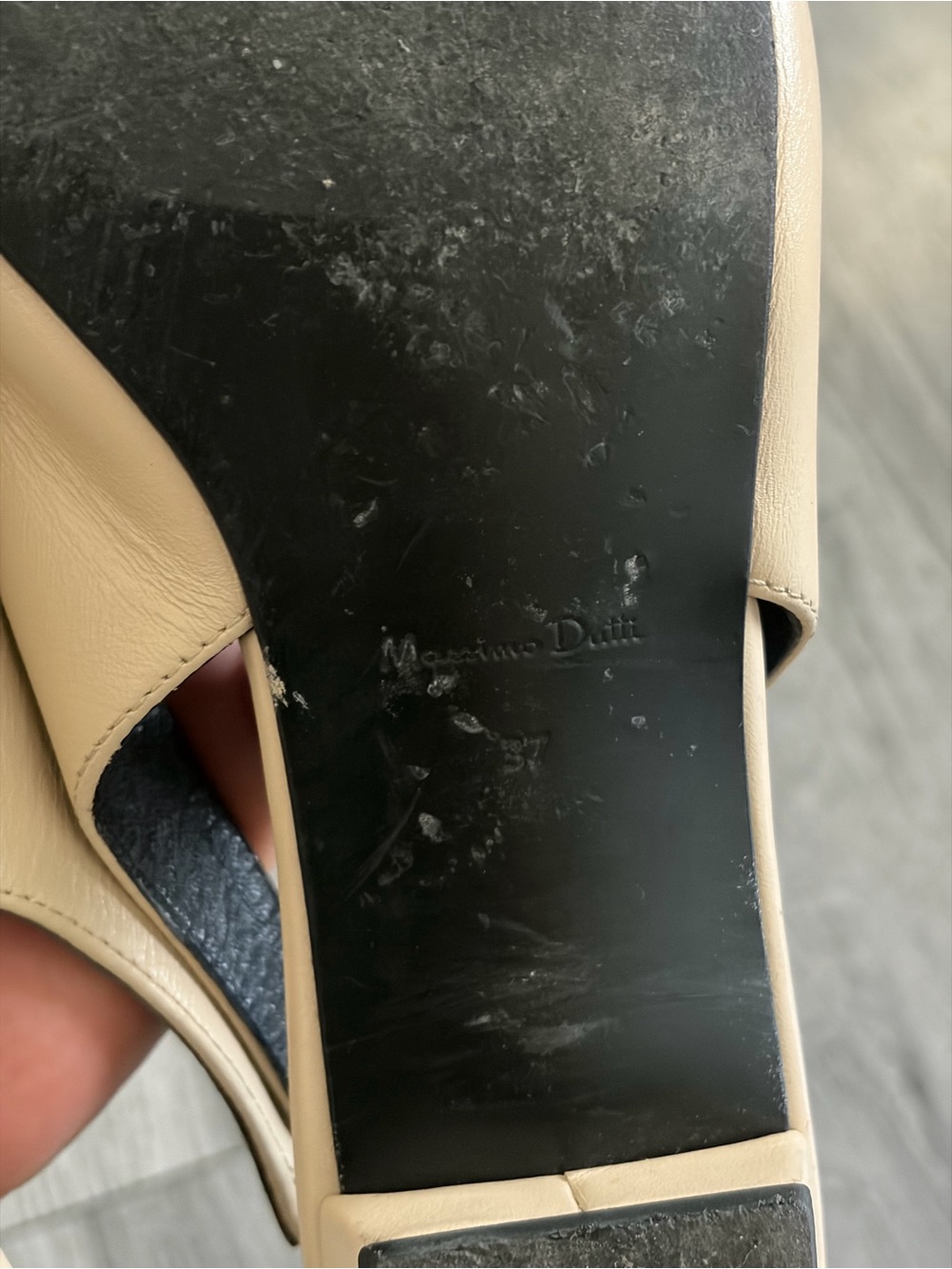 Massimo Dutti Cream Slingback Flats - Picture 7 of 7